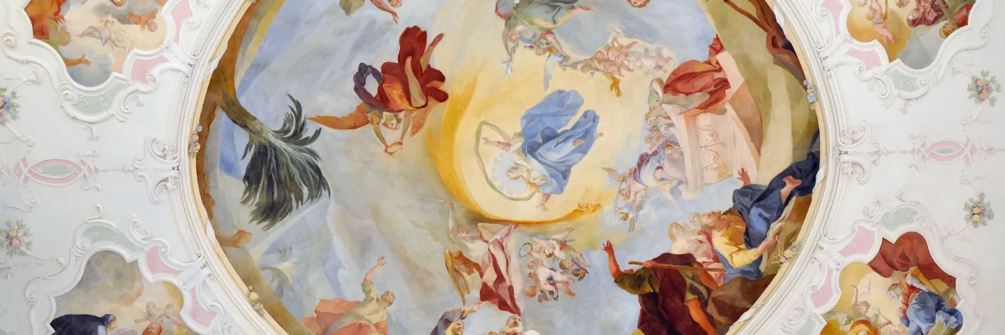 Deckenmalerei in der Schlosskirche St. Marien auf der Insel Mainau