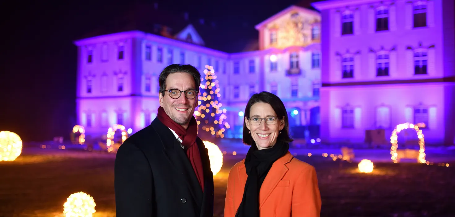 Björn Graf Bernadotte und Bettina Gräfin Bernadotte im Christmas Garden Insel Mainau 