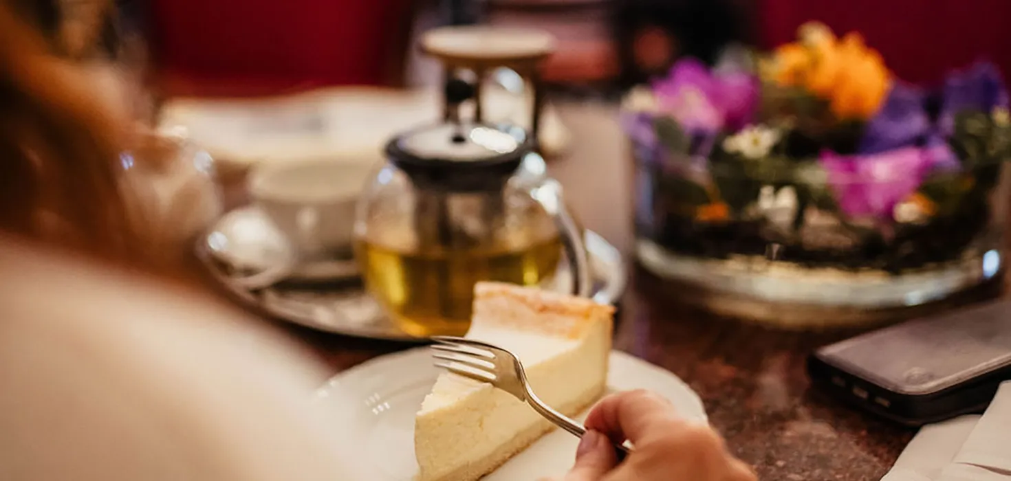 Kaffee und Kuchen im Schlosscafé