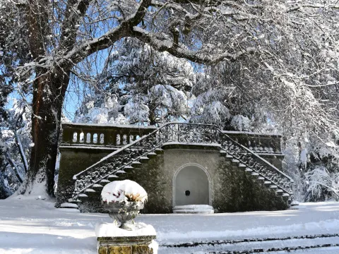 Großherzog Friedrich Terrasse im Winter