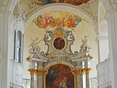 Innenansicht Schlosskirche St. Marien auf der Insel Mainau