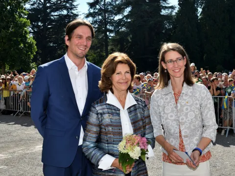 Insel Mainau / Peter Allgaier Ihre Majestät Königin Silvia von Schweden bei ihrem letzten Besuch auf der Insel Mainau