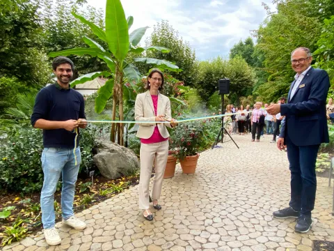 Insel Mainau Der neue Parkteil Farn und Fuchsie wurde eröffnet