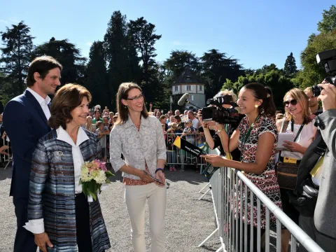 Insel Mainau / Peter Allgaier Ihre Majestät Königin Silvia von Schweden zu Besuch auf der Insel Mainau