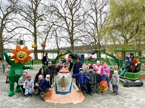 Insel Mainau "Blumis Baggerspielplatz" wird offiziell eröffnet