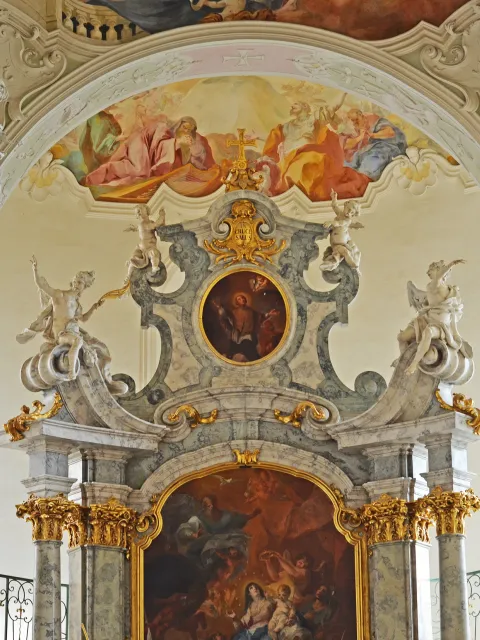 Innenansicht Schlosskirche St. Marien auf der Insel Mainau