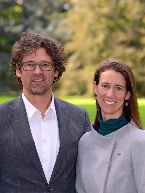 Insel Mainau / Peter Allgaier Bettina Gräfin Bernadotte und Philipp Haug
