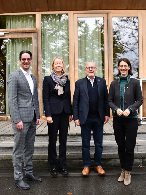 Gräfin Bettina und Graf Björn Bernadotte beim Mainauer Klimadialog