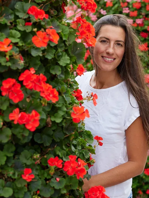 Protraitfoto einer Frau in der Natur