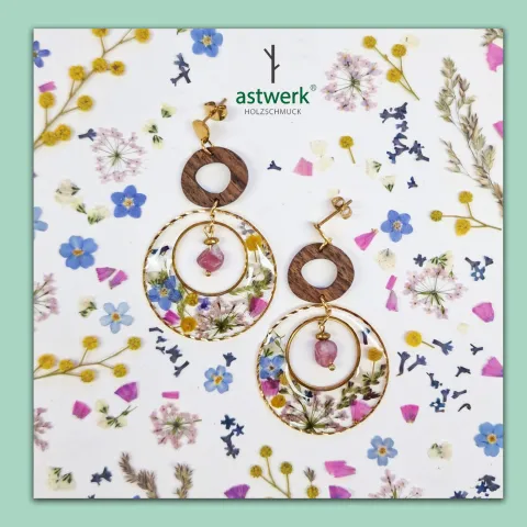 Ohrringe "Frühlingswiese Gold" von Astwerk